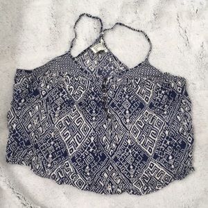 Blue and off white forever 21 top